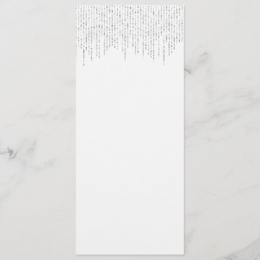 Glitter Menu Kaart (Achterkant)