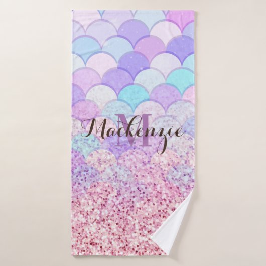 Glitter Mermaid Badhanddoek (Badhanddoek)