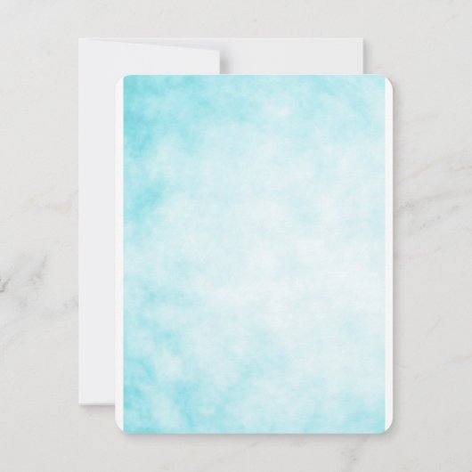 Glitter Mermaid, Dank u wel, onder het Zee Bedankkaart (Achterkant)