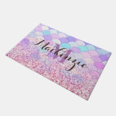 Glitter Mermaid Deurmat (Schuin)
