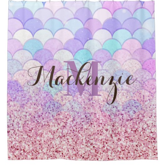Glitter Mermaid Douchegordijn (Voorkant)