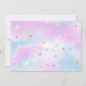 Glitter Mermaid en Pirate onder Zee Birthday Kaart (Achterkant)