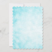 Glitter Mermaid Invitation, onder de Zee Partij, Kaart (Achterkant)