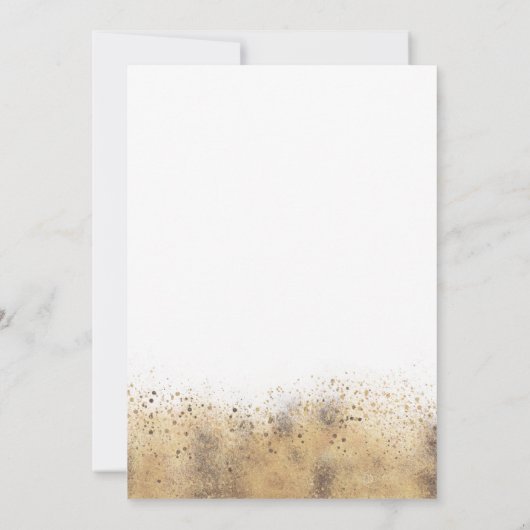 Glitter Mermaid Invitation onder het Zee Party Kaart (Achterkant)