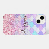 Glitter Mermaid iPhone Hoesje (Achterkant horizontaal)
