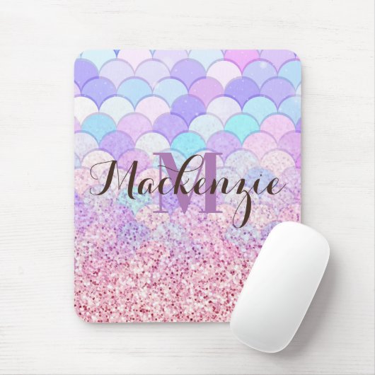 Glitter Mermaid Muismat (Met muis)
