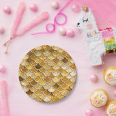 Glitter Mermaid Scales Bord voor heerlijk goud (Feest)