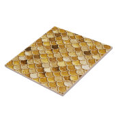 Glitter Mermaid Scales keramische tegel met groot  Tegeltje (Zijkant)