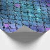Glitter Mermaid Scales Patroon Cadeaupapier (Hoek)