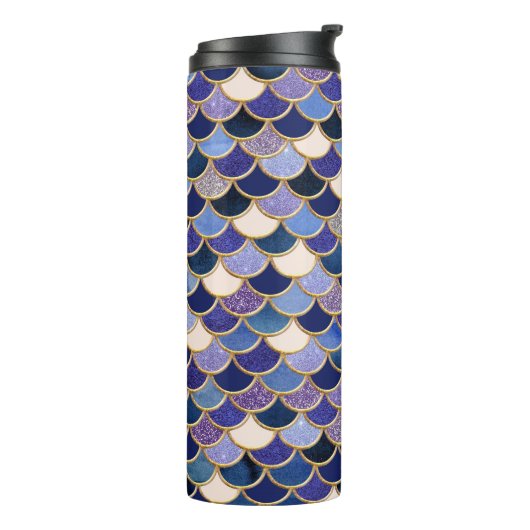 Glitter Mermaid Scales Thermosbeker (Gedraaid links)