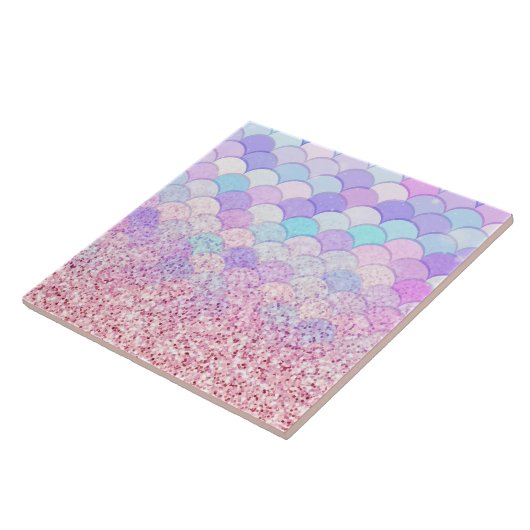 Glitter Mermaid Tegeltje (Zijkant)