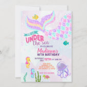 Glitter Mermaid valt onder de uitnodiging van de z (Voorkant)