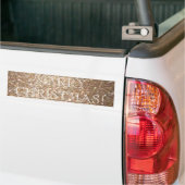 Glitter Merry Kerstmis Lichte Sparkle Bumpersticker (Op Truck)