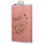 Glitter met Citaat Heupfles (Links)