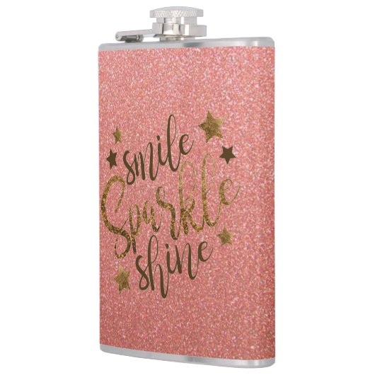 Glitter met Citaat Heupfles (Links)