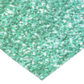 Glitter met glanzende groene en blauwe gradiënt tafelkleed (Gekanteld)