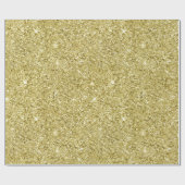 Glitter met gouden mousserend cadeaupapier (Vlak)