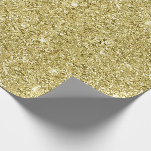 Glitter met gouden mousserend cadeaupapier (Hoek)