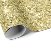 Glitter met gouden mousserend cadeaupapier (Rol Hoek)