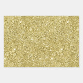 Glitter met gouden mousserend inpakpapier vel (Voorkant)