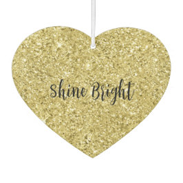 Glitter met gouden mousserend luchtverfrisser