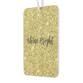 Glitter met gouden mousserend luchtverfrisser (Links)