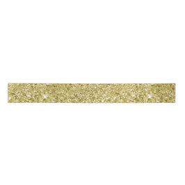 Glitter met gouden mousserend satijnen lint