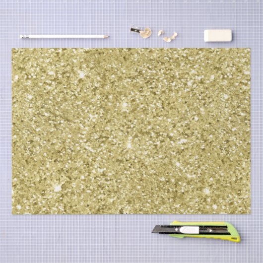 Glitter met gouden mousserend tissuepapier (Craft)