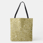 Glitter met gouden mousserend tote bag (Voorkant)