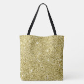Glitter met gouden mousserend tote bag (Achterkant)