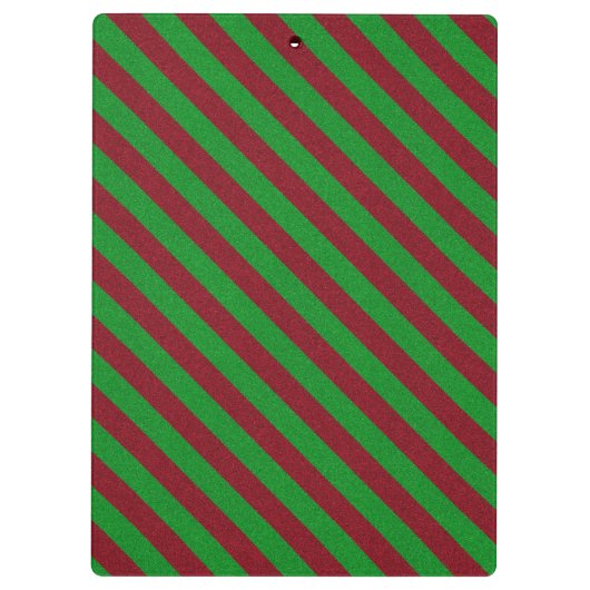 Glitter met rode en groene strepen klembord (Achterkant)