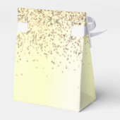 Glitter Metal Monogram Glam Name Gold Glitter Bedankdoosjes (Achterkant)