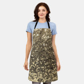 Glitter Metallic Chic Bling Modern Apron Schort (Gedragen)