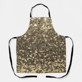 Glitter Metallic Chic Bling Modern Apron Schort (Voorkant)