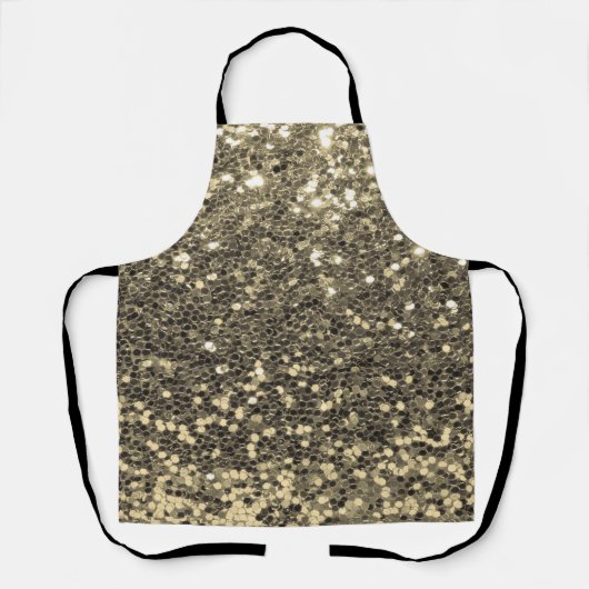 Glitter Metallic Chic Bling Modern Apron Schort (Voorkant)