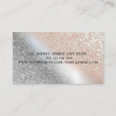 Glitter Metallic Driving Lips Makeup Artist Visitekaartje (Achterkant)