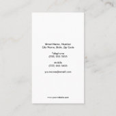 Glitter Microphone Visitekaartje (Achterkant)