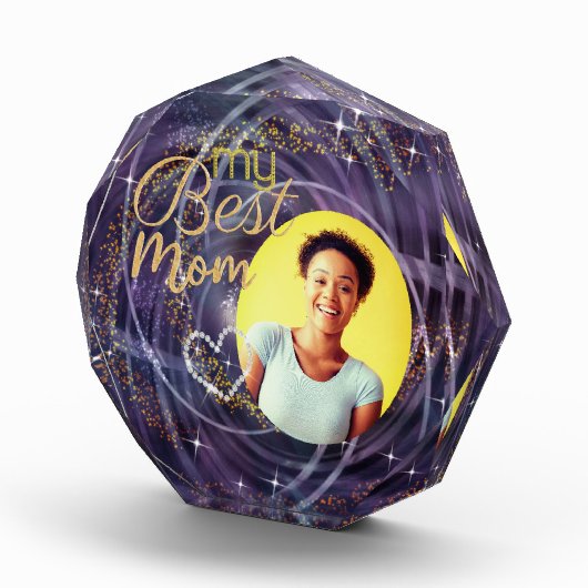 Glitter Mijn Beste Mam Foto (Rechts)