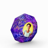 Glitter Mijn Beste Mam Foto Blauw Paarse (Links)