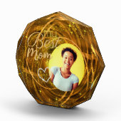 Glitter Mijn Beste Mam Foto Goud (Rechts)