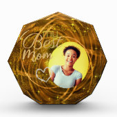 Glitter Mijn Beste Mam Foto Goud (Voorkant)