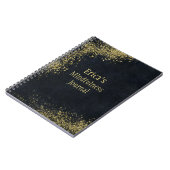 Glitter Mindfullness op maat Notitieboek (Linkerzijde)