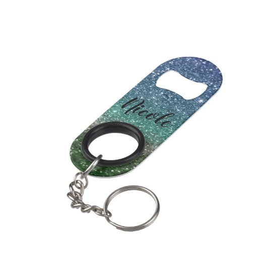 Glitter Mini Flessenopener (Achterkant Gekanteld)