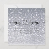Glitter Minimale nieuwe Kaart voor huisverwarming (Voorkant)
