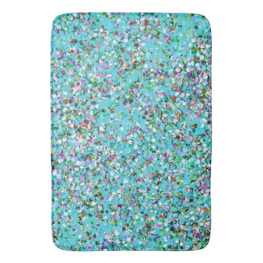 Glitter Mode Multicolor Painting #10 Badmat (Voorkant Verticaal)