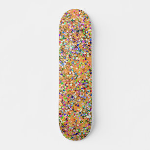 Glitter Mode Multicolor Painting #2 Skateboard