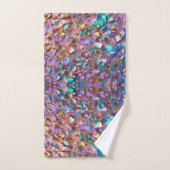Glitter Modern Opal Holografisch Collectie Bad Handdoek (Handdoek)