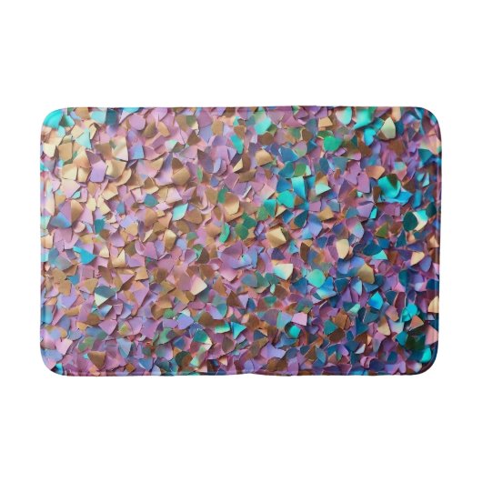 Glitter Modern Opal Holografisch Collectie Badmat (Voorkant)
