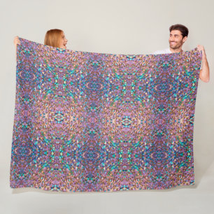 Glitter Modern Opal Holografisch Collectie Fleece Deken