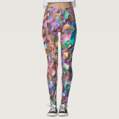 Glitter Modern Opal Holografisch Collectie Leggings (Voorkant)